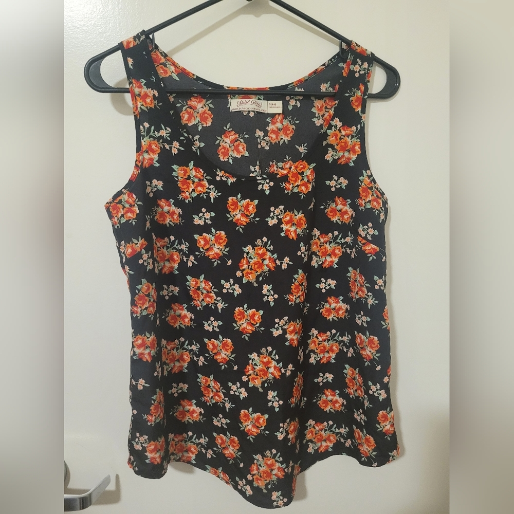 red rose blouse